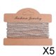 thumbnail image 1 of Paquete de 2-6 cadenas de eslabones trenzados, joyería artesanal, llavero, pendientes, cadena de Cable curvada 5 piezas, 1 of 10