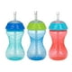 thumbnail image 1 of Cup Nuby, antiderrames, fácil de agarrar, con pajita flexible, 300 ml, 3 unidades, para niños de 1 año o más, 1 of 7