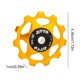 thumbnail image 2 of Rueda de jockey trasero trasero 11t Rueda de jockey 4 mm 5 mm de 6 mm Polea de rodamiento dorado, 2 of 4