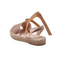 thumbnail image 3 of Sandalia Mujer Plana Suela Yute Tipo Piel Tiras Cruzadas, 3 of 4