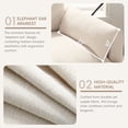 thumbnail image 6 of 37" Single Sofa with Storage Ottoman,Adjustable Phone Holder,Dual-Port Charger,Storage Pockets,Comfy Chenille Armchair,Modern Cloud Chaise Lounge for Living Room&Apartment,Beige, 6 of 9