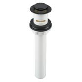Pop-Up Sink Drain - with Overflow Opening, Matte Black