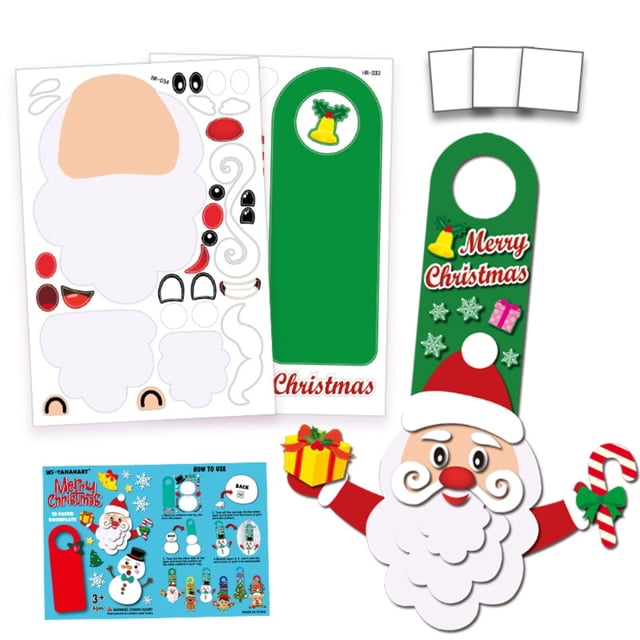 Puerta De Navidad Decoración Del Hogar Adhesivo Colgante De Puerta 3D De Navidad Para Niños Vogacara HA043948-01