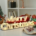 thumbnail image 3 of LQPWZU Merry Christmas Sign, 11" Merry Christmas Lighted Sign for Christmas Decorations, Christmas Hanging Sign Ornaments for Holiday Xmas Door Wall Tree Decorations Indoor Outdoor, 3 of 4
