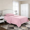 thumbnail image 4 of Weloille Brushed Microfiber Bedding Set 3 Pieces, Solid Color Soft Pillowcase Fitted Sheet Flat Sheet, Wrinkle Resistant Breathable Bed Linens, Comfortable Bedding for Home Bedroom Hotel Use, 4 of 6