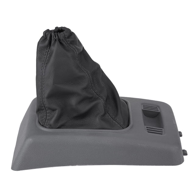 Gear Knob Boot, Durable Artificial Leather Black+Gray Gear Gaiter For Car