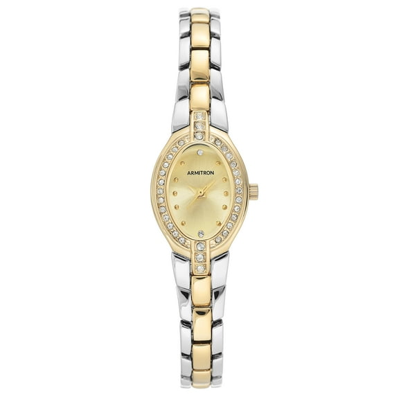 Armitron Women's Oval Dial Swarovski Crystal Dress Watches