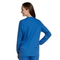 thumbnail image 3 of Landau Scrub Zone Relaxed Fit 2-Pocket Snap-Front Scrub Jacket for Women 75221, 3 of 5