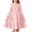 Light Pink, variant on Arshiner Girls Dress Fall Boho Long Sleeve Shirred Smocked Tiered Party Dresses with Pockets