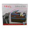 Thermos TRVL Insulated Cooler Bag Car Front Seat Organizer Brown/Blue Multi-Colored