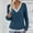 Blue, variant on Qulqfy Casual Long Sleeve Shirts for Women Silm Basic Tunic Fall Fashion Spring Summer Soft Womens Tops Black L