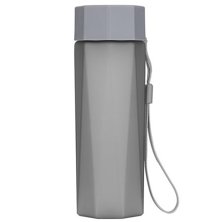 

380ml Plastic Frosted Space Water Bottle Polygon Outdoor Sports Travel Camping Hiking Portable Water Cup