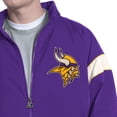 thumbnail image 4 of Men's Starter  Purple Minnesota Vikings The Gust Full-Zip Hooded Jacket, 4 of 6