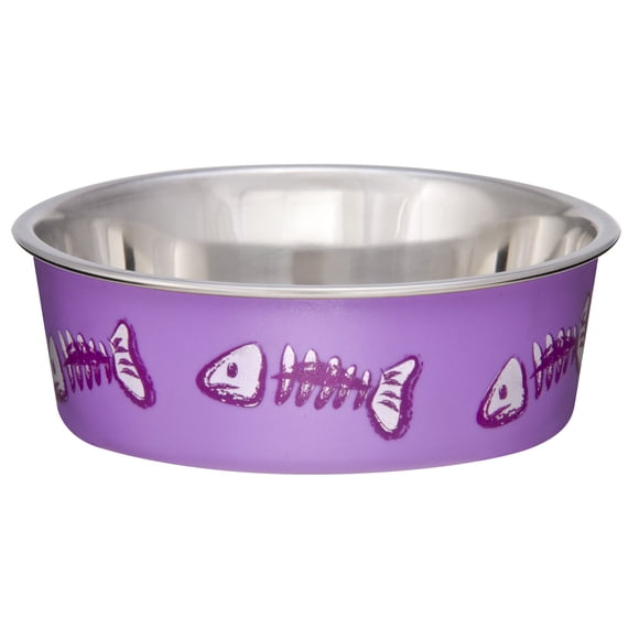 Comedero para mascotas Loving Pets Fish Bella Bowl X-Small, color lila, 295 ml
