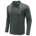 thumbnail image 3 of Ketyyh-chn99 Long Sleeve Shirts for Men Button Down Shirts Long Sleeve Work Dress Shirts Grey,XL, 3 of 4