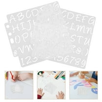 LIFKOME 6pcs Professional Letter And Symbol Stencils Plastic Templates For Accurate Tracing Stencils For Painting Drawing And Crafting