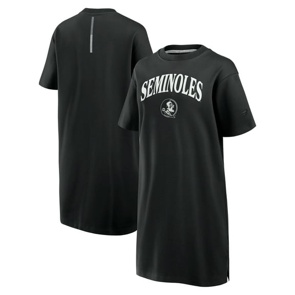 Women's Fanatics Black Florida State Seminoles Elements Go Tri-Blend T-Shirt Dress