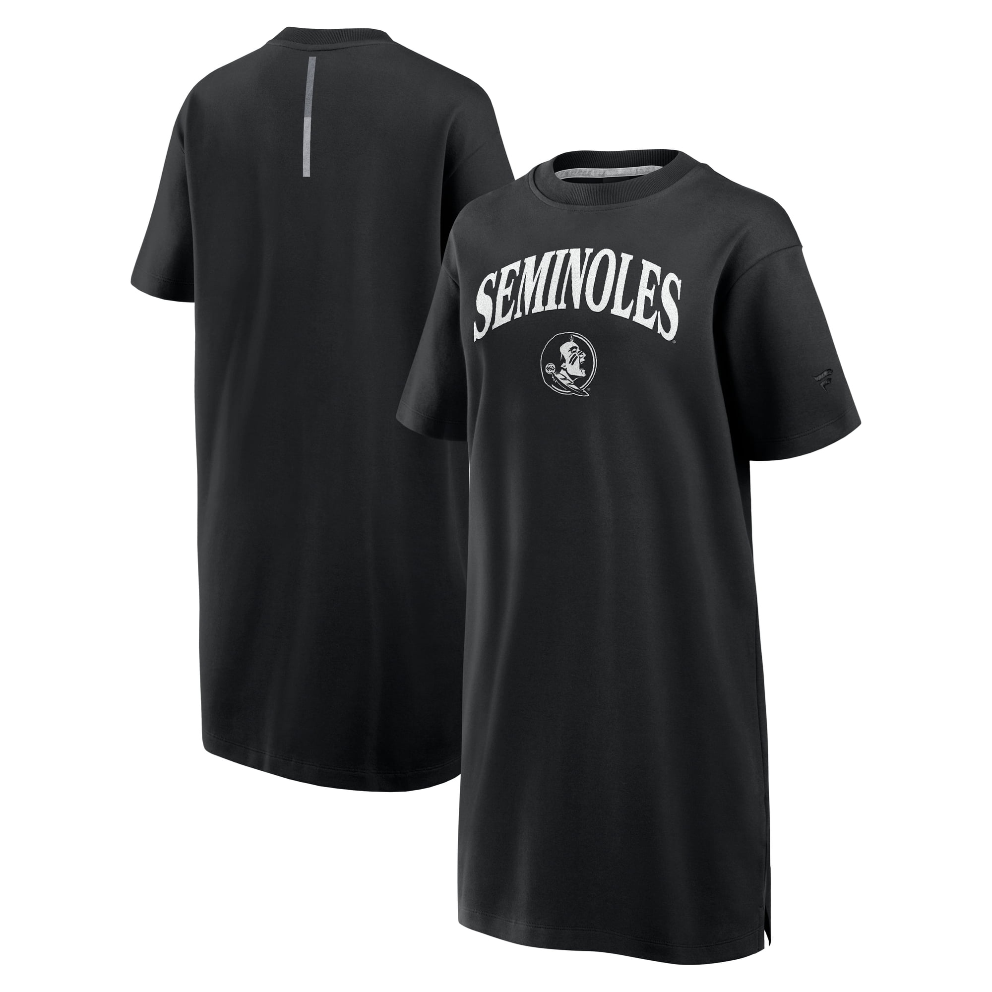 Women's Fanatics Black Florida State Seminoles Elements Go Tri-Blend T-Shirt Dress