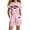 A03-Pink, variant on LRen Toddler Girl Outfits 3t Cartoon Print Shorts Sleeve Tracksuit Crewneck Fashion Casual Shorts Set 2 Piece Outfit Outdoor Casual Clothes