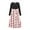 Red A, variant on THDHVS Dresses for Girls,Girls Christmas Print Long Sleeve Dress Round Neck Pockets Casual Maxi,Girls Long Sleeve Dress 4-5 Years