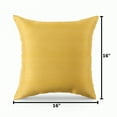 thumbnail image 5 of Mainstays 16 in x 16 in Yellow Solid Texture Outdoor Pillow, Yellow, 5 of 7