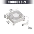 USB-A Powered 120mm Cooling Fan for Cabinet Computer Case Router ...