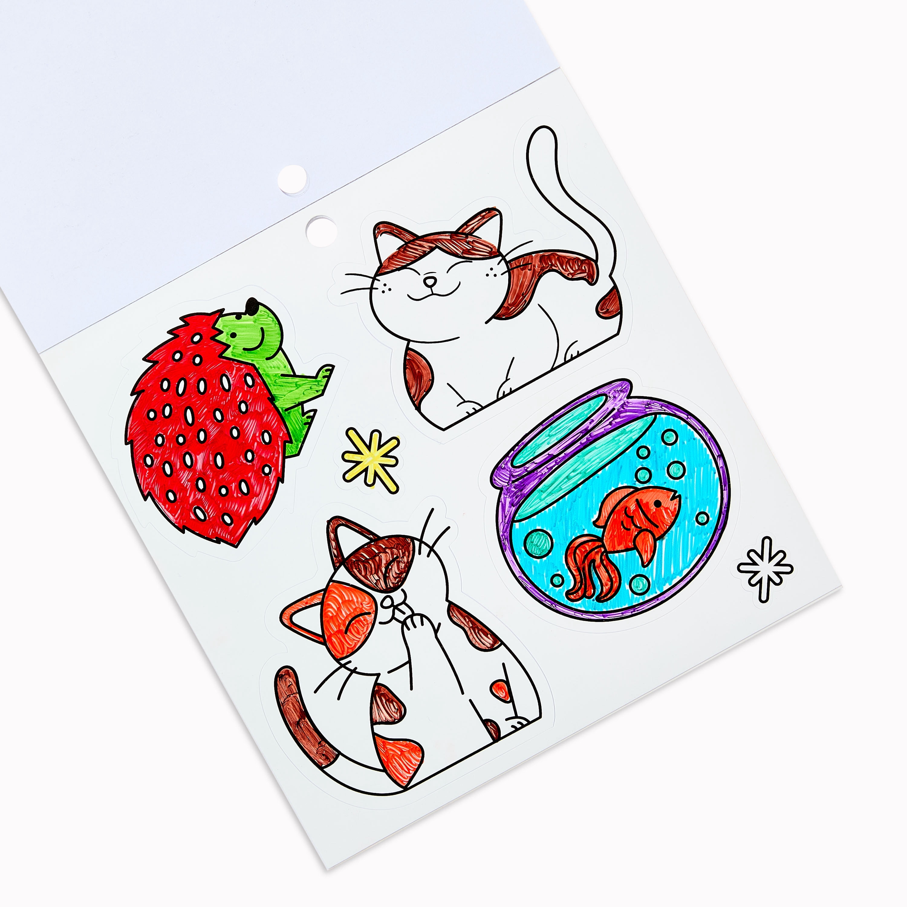 Pen+Gear Color Your Own Vinyl Sticker Kit, 176 Stickers, 40 Sheets