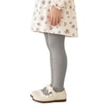 thumbnail image 2 of Bixock Toddler Girls Leggings Warm Knit Pantyhose Tights Footless Elastic Waist Bow Solid Color Soft Stretch Dance Training Casual Wear Size 6-7Years, 2 of 6