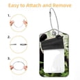 thumbnail image 2 of Panda Square PU Leather Luggage Tags - 2 Pack with Privacy Cover and Stainless Steel Ring - Suitable for Travel, Backpack, Handbag - Suitcase Tags, Travel Tag, 2 of 7