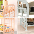 thumbnail image 3 of Desktop Storage Rack Organizer Double-Layer Cosmetic Stationery Storage Holder Table Sundries, 3 of 5