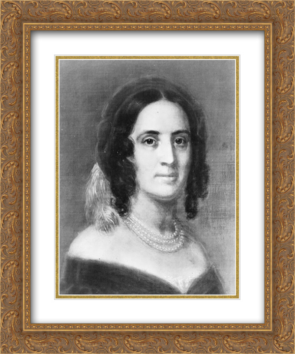Sarah Childress Polk, wife of President J.K. Polk 20x24 Double Matted