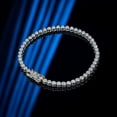 thumbnail image 3 of Forever Jewels 5Ct Round Cut Moissanite Women Tennis Bracelet 14K White Gold Plated, 3 of 5
