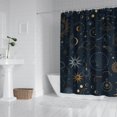 thumbnail image 3 of Gothic Shower Curtain Set - Dark Celestial Moon & Star Print, Mystical Cosmic Bath Decor, Waterproof Polyester 72"x84", Goth Aesthetic Gift, 3 of 5