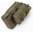 thumbnail image 2 of Doubledecker Magazine Bag Cartridge Clip Holder Hunting Bag Airsoft AK47 M4 M16 Tactical Bag with Molle System/OD, 2 of 5