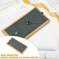 thumbnail image 3 of Unique Bargains Bamboo Wood Necklace Tray Stackable Storage Jewelry Tray Showcase Display Organizer for Necklaces Gray, 3 of 8
