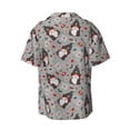 thumbnail image 2 of Naloa Halloween Gnome Men's Loose Fit Cuban Collar Short-Sleeve Shirt with Button-down and Chest Pocket for Everyday Wear Outings - XX-Large, 2 of 7