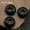 Black Agate, variant on HOOUN 5mm Large Hole Loose Rondelle European Beads for Bracelet Jewelry Making Charms-Howlite-5PCS (Random Pick)