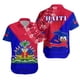 thumbnail image 2 of Camisas hawaianas con estampado 3D para hombres, camisa dashiki con bandera de Haití, camisas polinesias de manga corta, blusas casuales de moda para mujeres y niños, ropa, 2 of 4