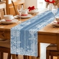 thumbnail image 5 of Blue Coastal Nautical Table Runner 70 Inches, Summer Ocean Sea Waves Starfish Coral Bed Runner Dresser Scarves Tabletop for Indoor Outdoor Parties/Ceremony/Banquet, 13" x 70", 5 of 9