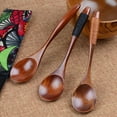 thumbnail image 4 of Lot of 6 Wooden Cooking Spoons Set - Eco-friendly Kitchen Utensil Tools for Soup Teaspoon, Stirring, and Catering Use, 4 of 4