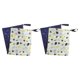 thumbnail image 1 of Bolsa impermeable reutilizable para pañales de tela, 4 unidades, con bolsillo con cremallera para ropa sucia o mojada, pañales, toallitas y trajes de baño., 1 of 7