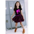 thumbnail image 2 of Barbie Metallic Print T-Shirt and Tulle Mesh Skirt Logo Toddler to Big Kid, 2 of 4
