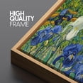 thumbnail image 2 of IDEA4WALL Extra Large Framed Canvas Print Wall Art Vincent Van Gogh's Irises Artwork Nature Wilderness Antique Retro Fine Art Decorative Relax/Calm for Home Decoration - 60"x20", 2 of 5