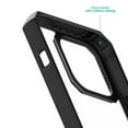 thumbnail image 3 of Clear Case for iPhone 14 Pro Max Slim Transparent Case, Soft Matte TPU + Rugged PC Shockproof Anti-Scratches Non-Yellowing Cover for iPhone 14 Pro Max, Black, 3 of 7