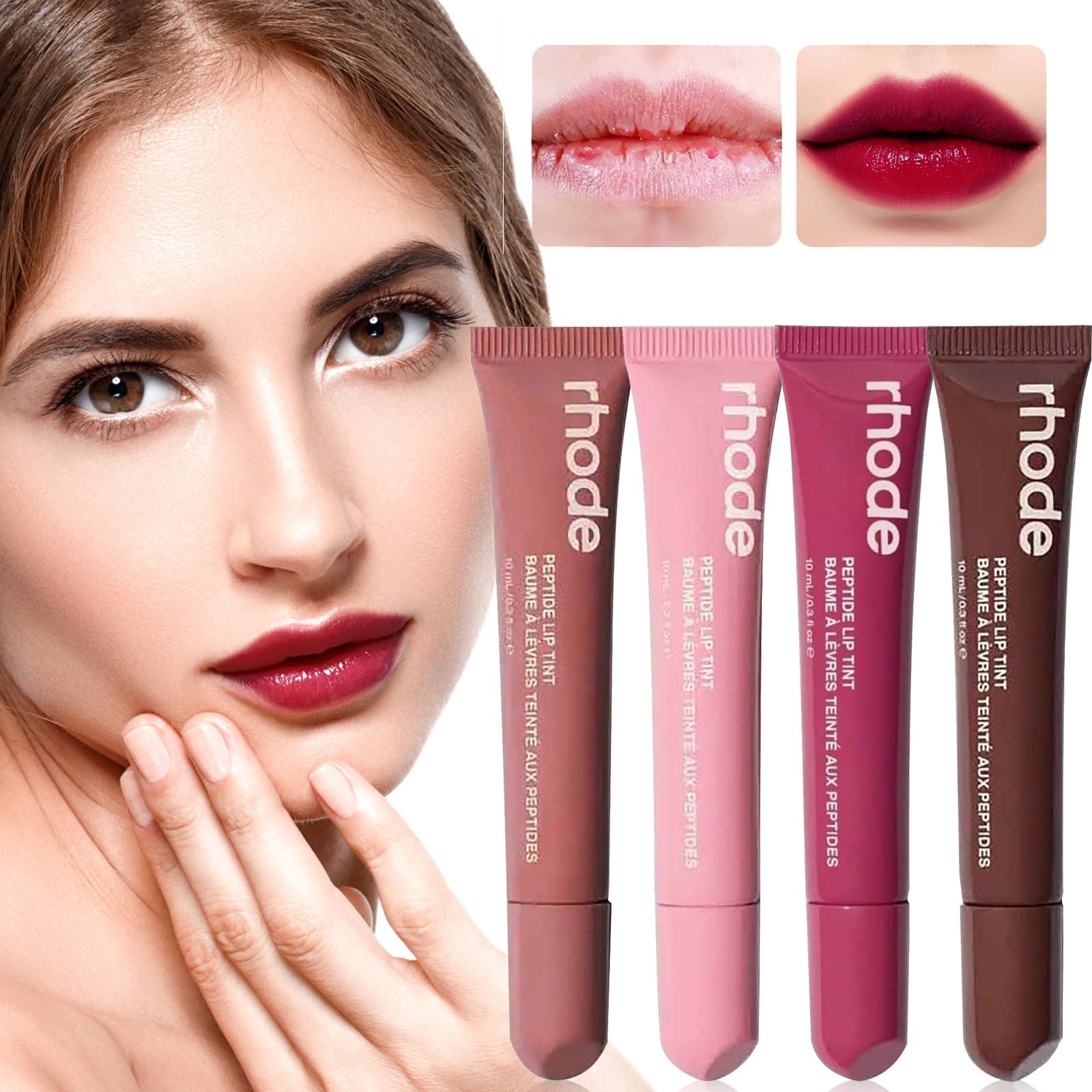 【いー】 rhode espresso Rhode Peptide Lip Tint, Sheer Color and Hydrating Finish, 3