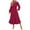 Wine Red, variant on larppty Women's Fall Long Sleeve Maxi Dresses 2025 Crew Neck Swiss Dot Tiered Flowy A Line Wedding Cocktail Party Dress（Pink，XL）