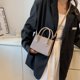 thumbnail image 5 of Bolso De Hombro Bolsos cruzados para mujer Patrón de cocodrilo informal Embrague femenino sólido (Caqui), 5 of 7