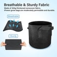 thumbnail image 4 of iPower Grow Bags Nonwoven Fabric Pots Aeration Container with Strap Handles, 5-Pack Black, 20 Gallon, 4 of 8