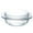 White, variant on Monyance Microwave Heating Glassware Clear Glass Dish w/ Lid - Non-Plastic, Microwave & Dishwasher Safe(7.4X6.26X2.99Inches)