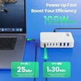 thumbnail image 6 of USB C Charger 300W USB C Charger Block, 8-Ports GaN IV Fast Charging Station Hub,PD 100W Laptop Charger Adapter,for MacBook Pro/Air/iPad/iPhone16/15/14/Apple Watch/DELL/Samsung for Home Office, 6 of 14